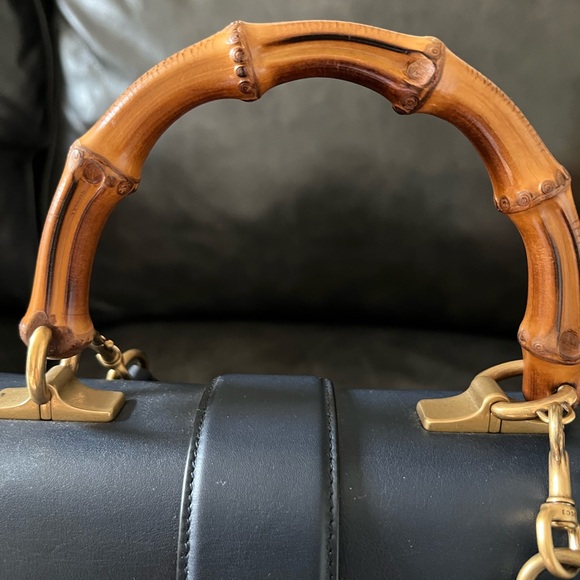 Gucci Bamboo Dionysus 2-way handbag in black. - Picture 11 of 14